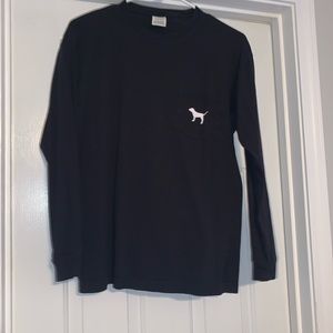 Pink long sleeve campus tee